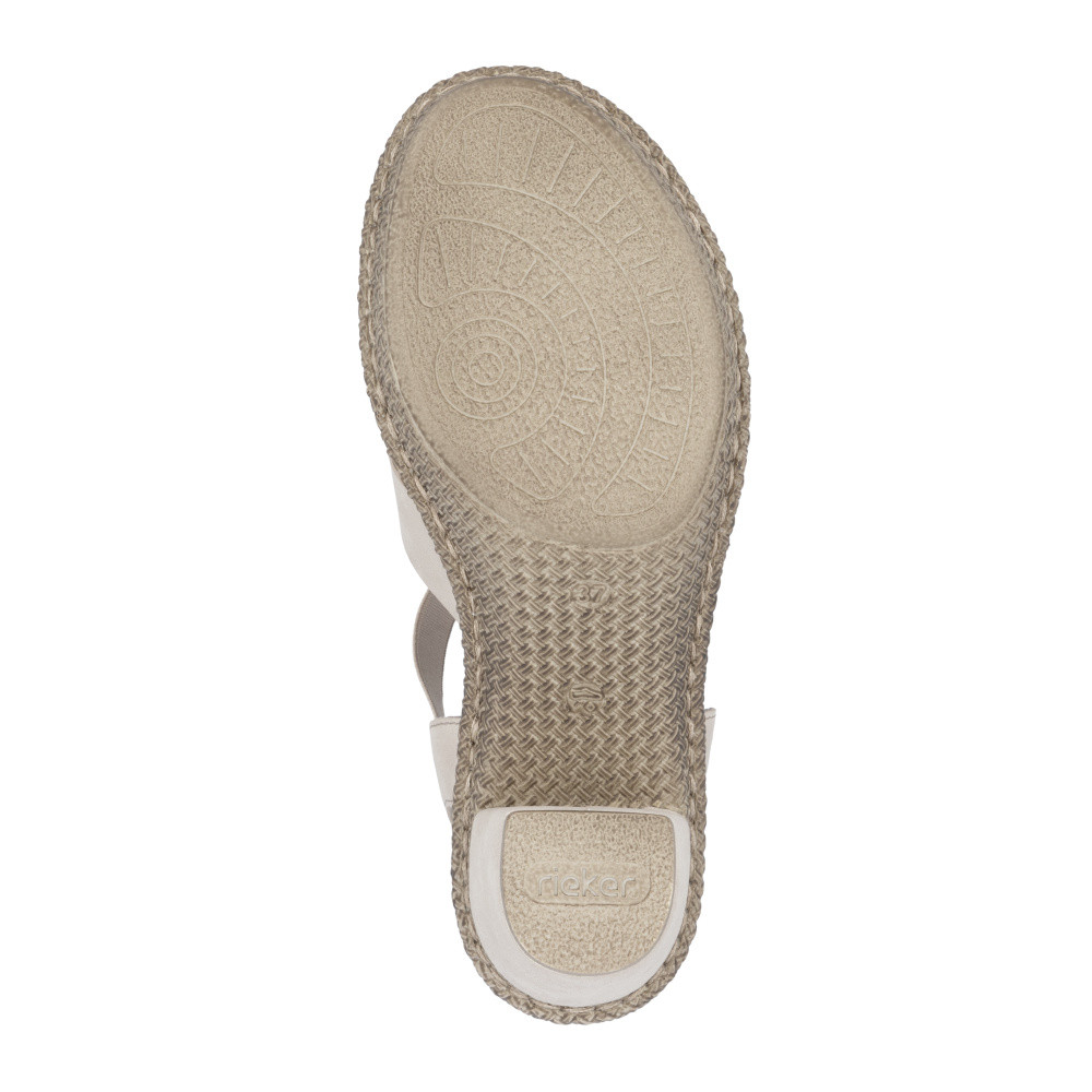 detail Dámské sandály RIEKER 665K3-62 béžová S5