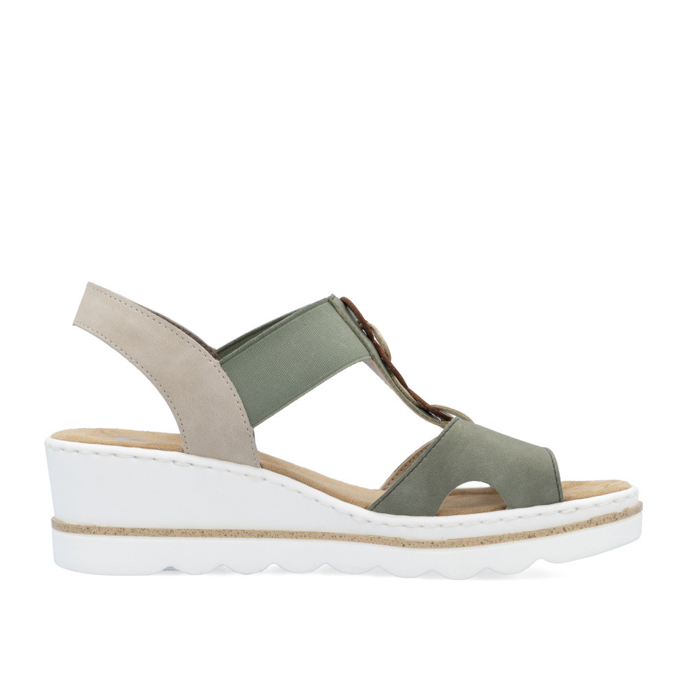 detail Dámské sandály RIEKER 67498-52 zelená S5