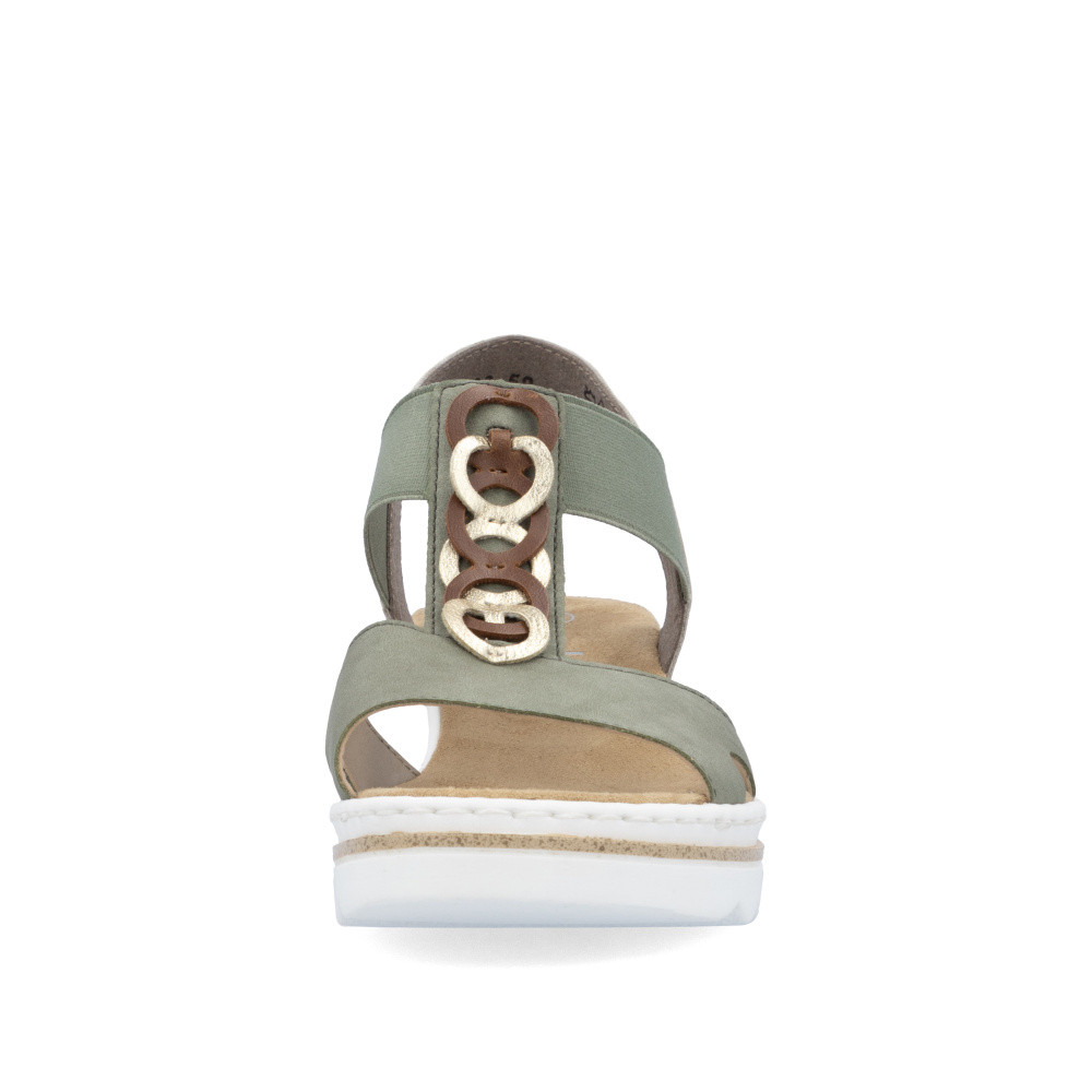 detail Dámské sandály RIEKER 67498-52 zelená S5