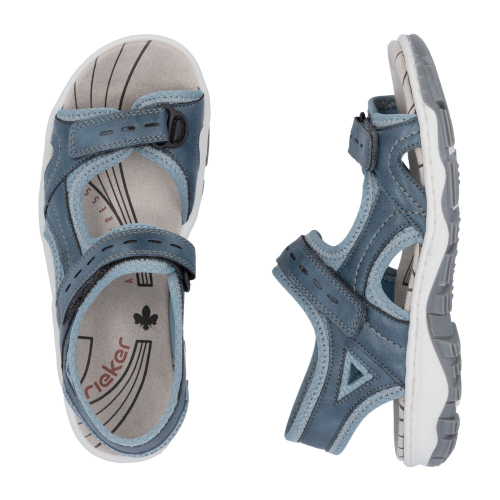 detail Dámské sandály RIEKER 68866-12 modrá S5