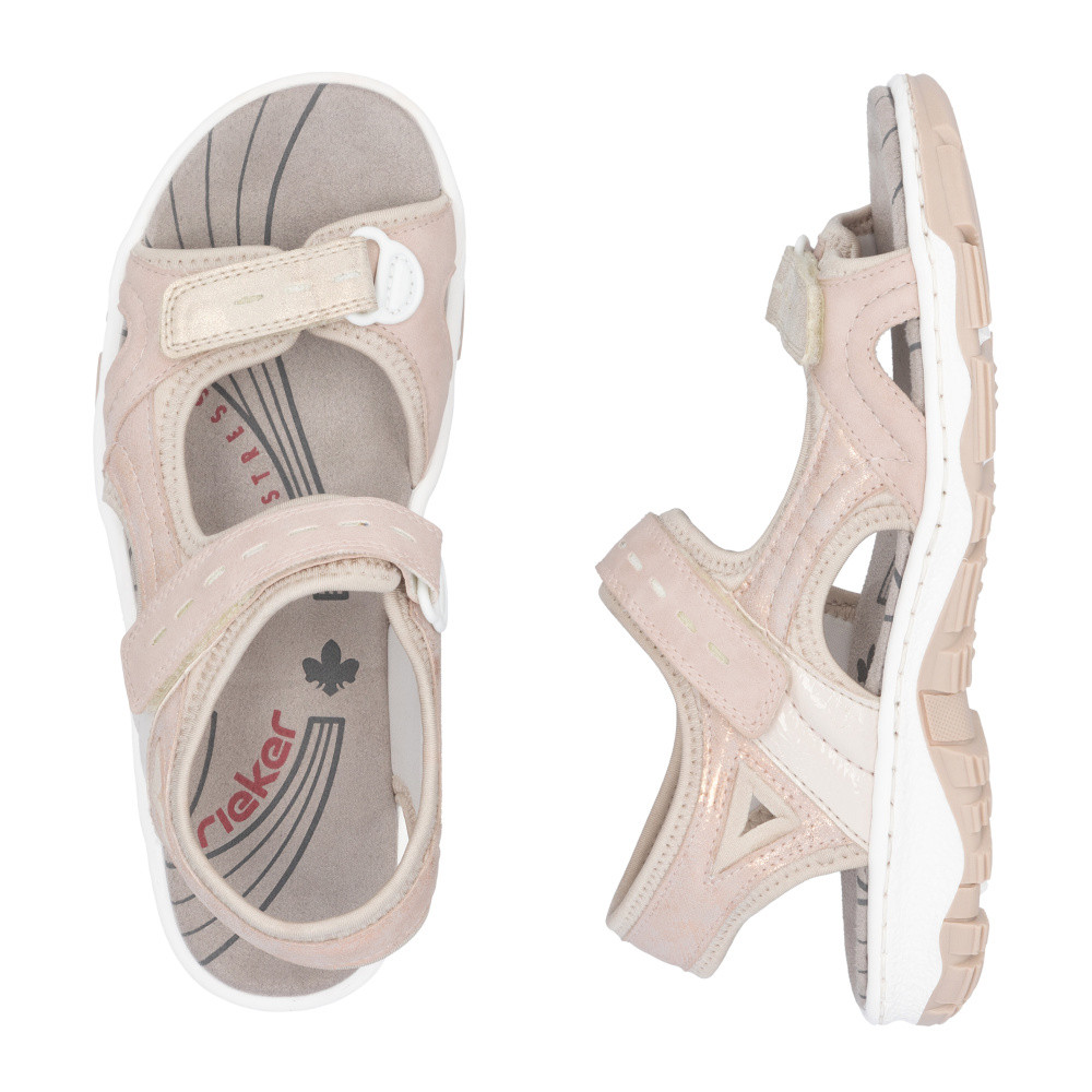 detail Dámské sandály RIEKER 68866-31 růžová S5