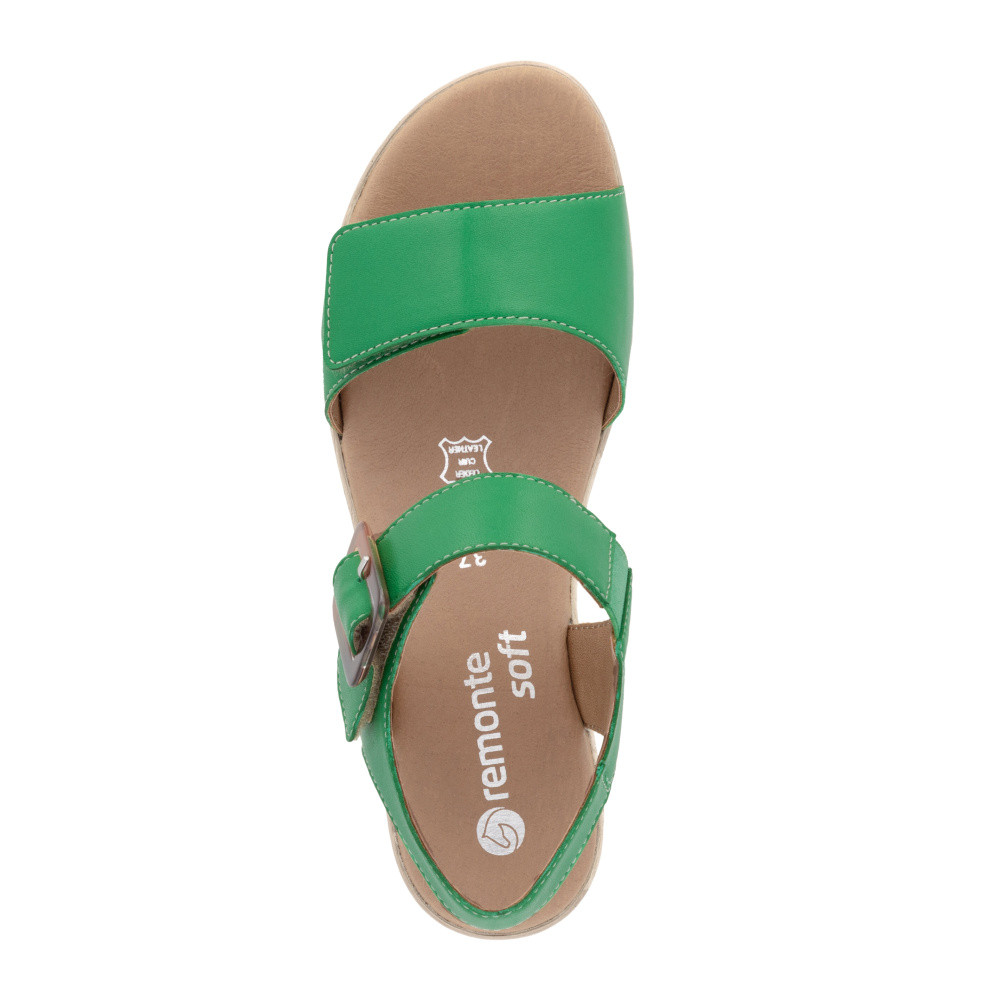 detail Dámské sandály REMONTE D0N52-54 zelená S5