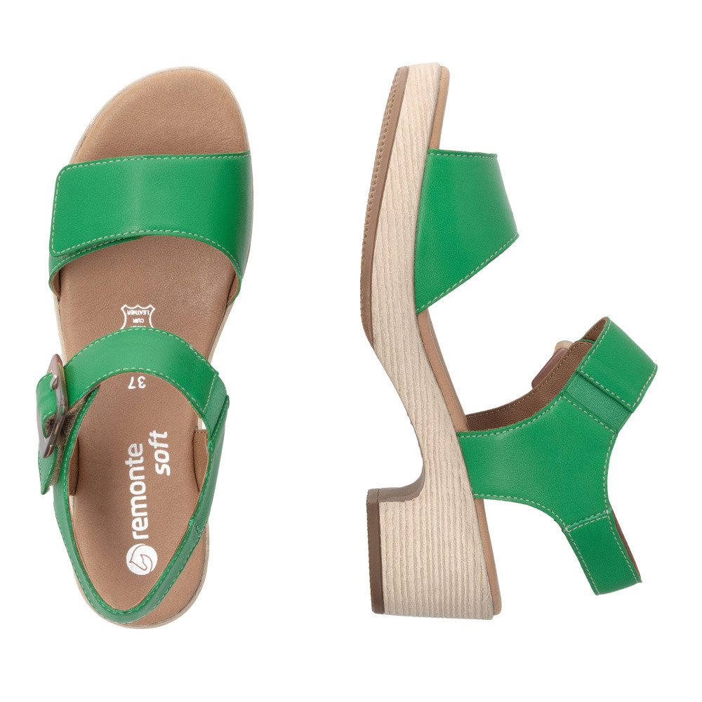 detail Dámské sandály REMONTE D0N52-54 zelená S5