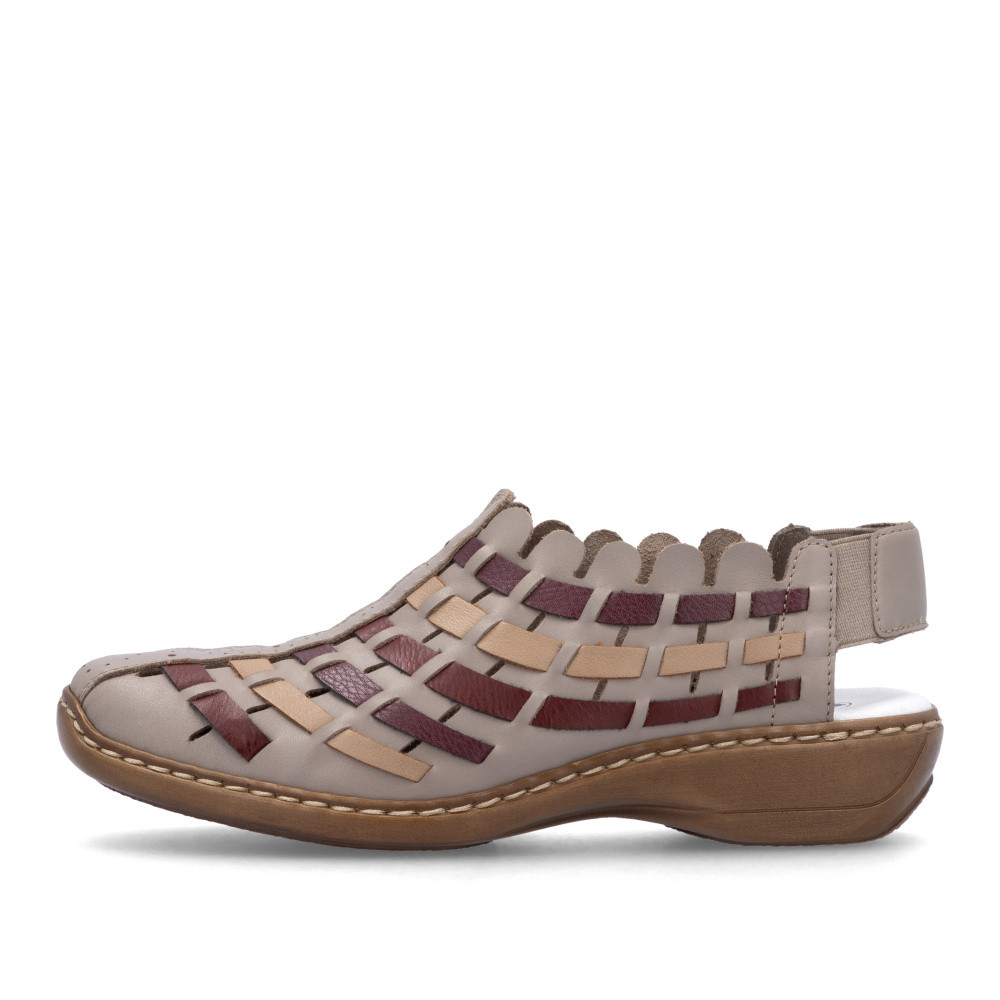 detail Dámské lodičky RIEKER 413V8-64 béžová S5