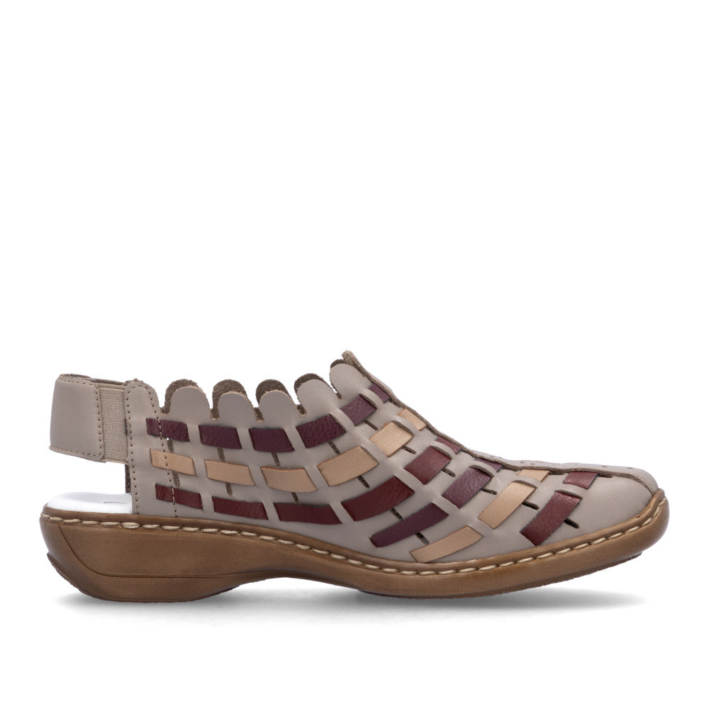 detail Dámské lodičky RIEKER 413V8-64 béžová S5