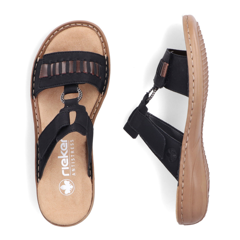 detail Dámské nazouváky RIEKER 60881-00 černá S5