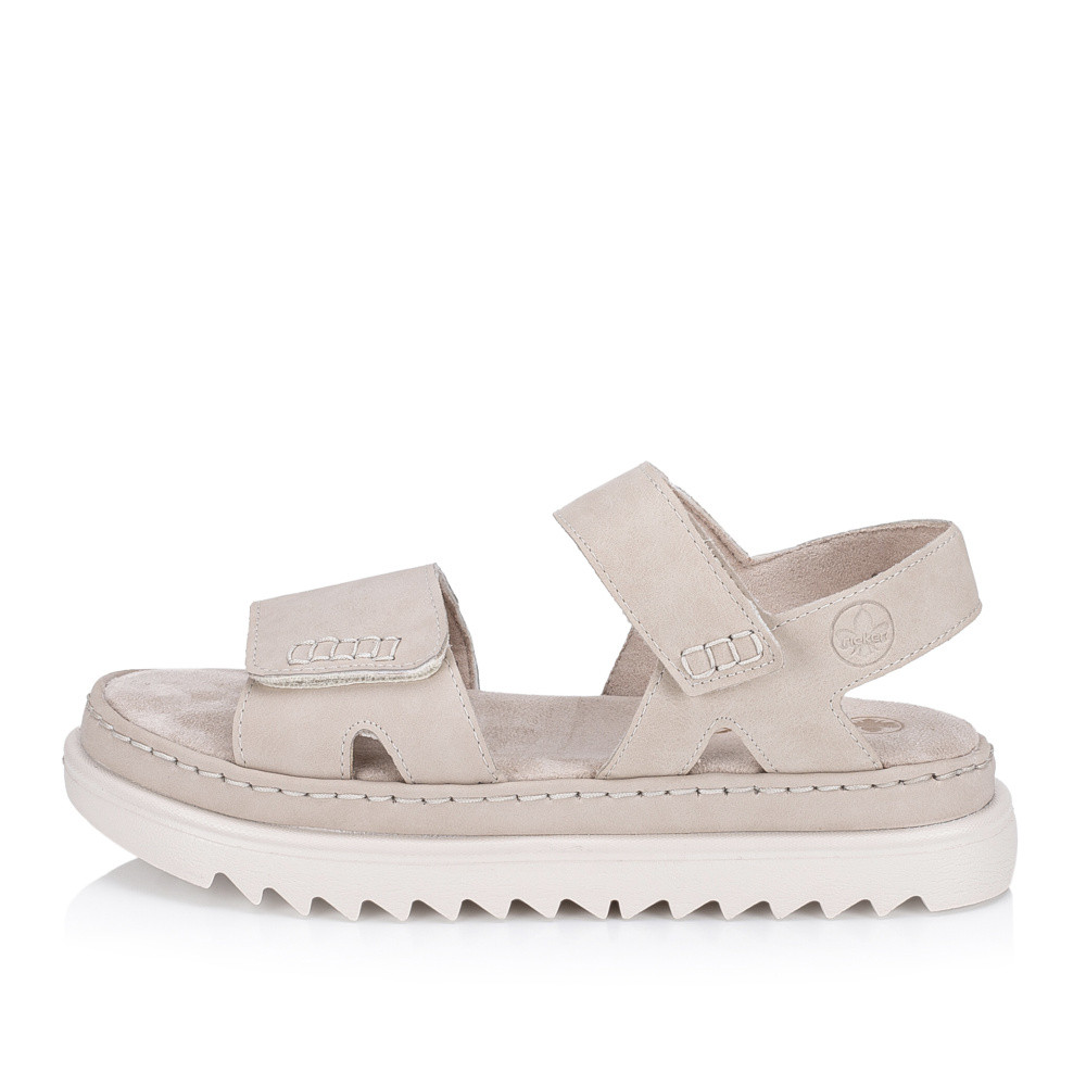 detail Dámské sandály RIEKER 61550-60 béžová S5