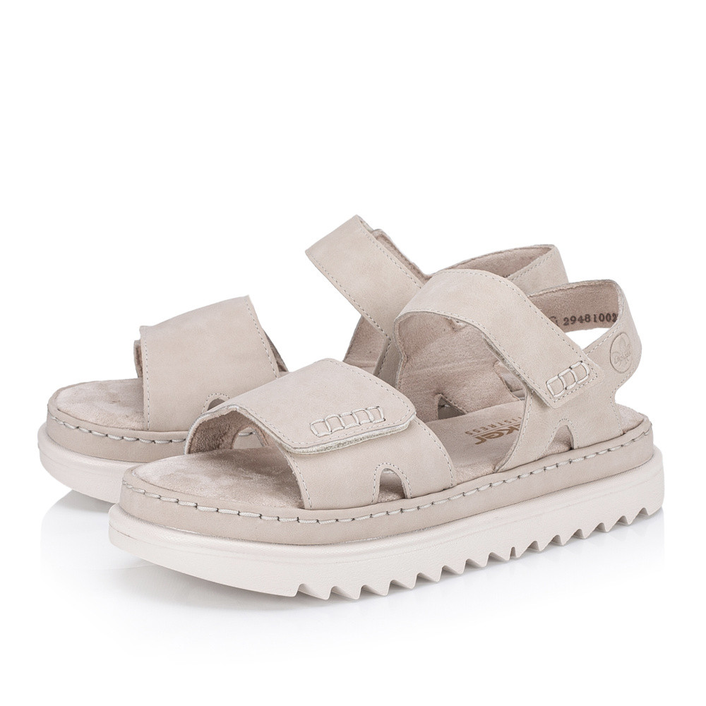 detail Dámské sandály RIEKER 61550-60 béžová S5