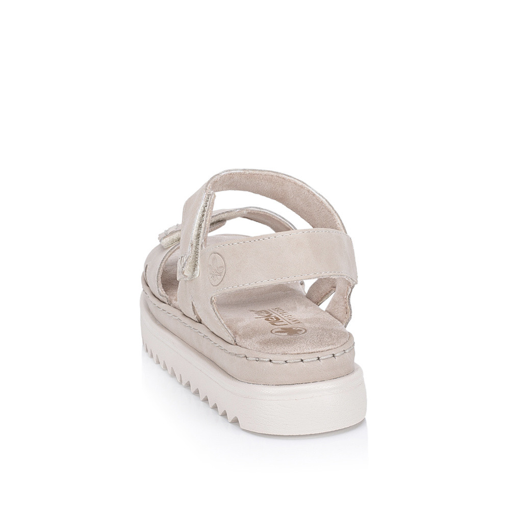 detail Dámské sandály RIEKER 61550-60 béžová S5