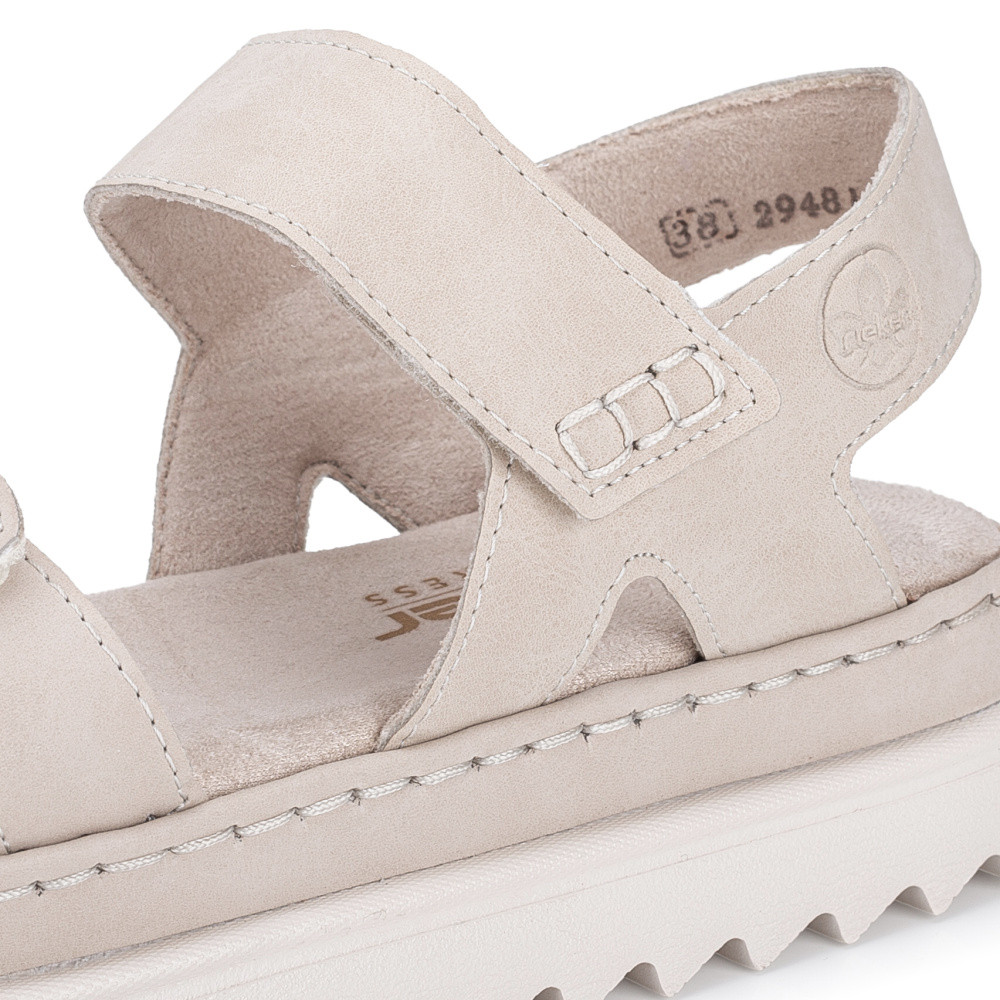 detail Dámské sandály RIEKER 61550-60 béžová S5