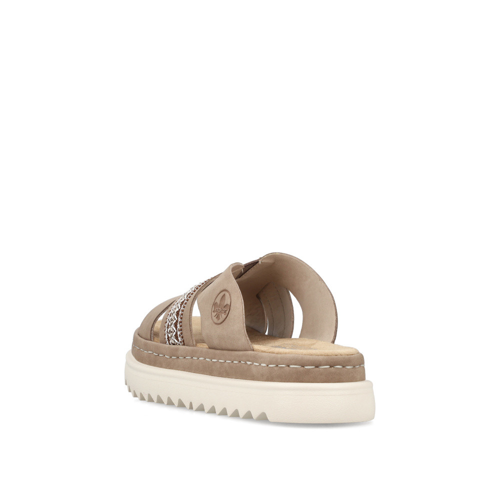 detail Dámské nazouváky RIEKER 61589-62 béžová S5