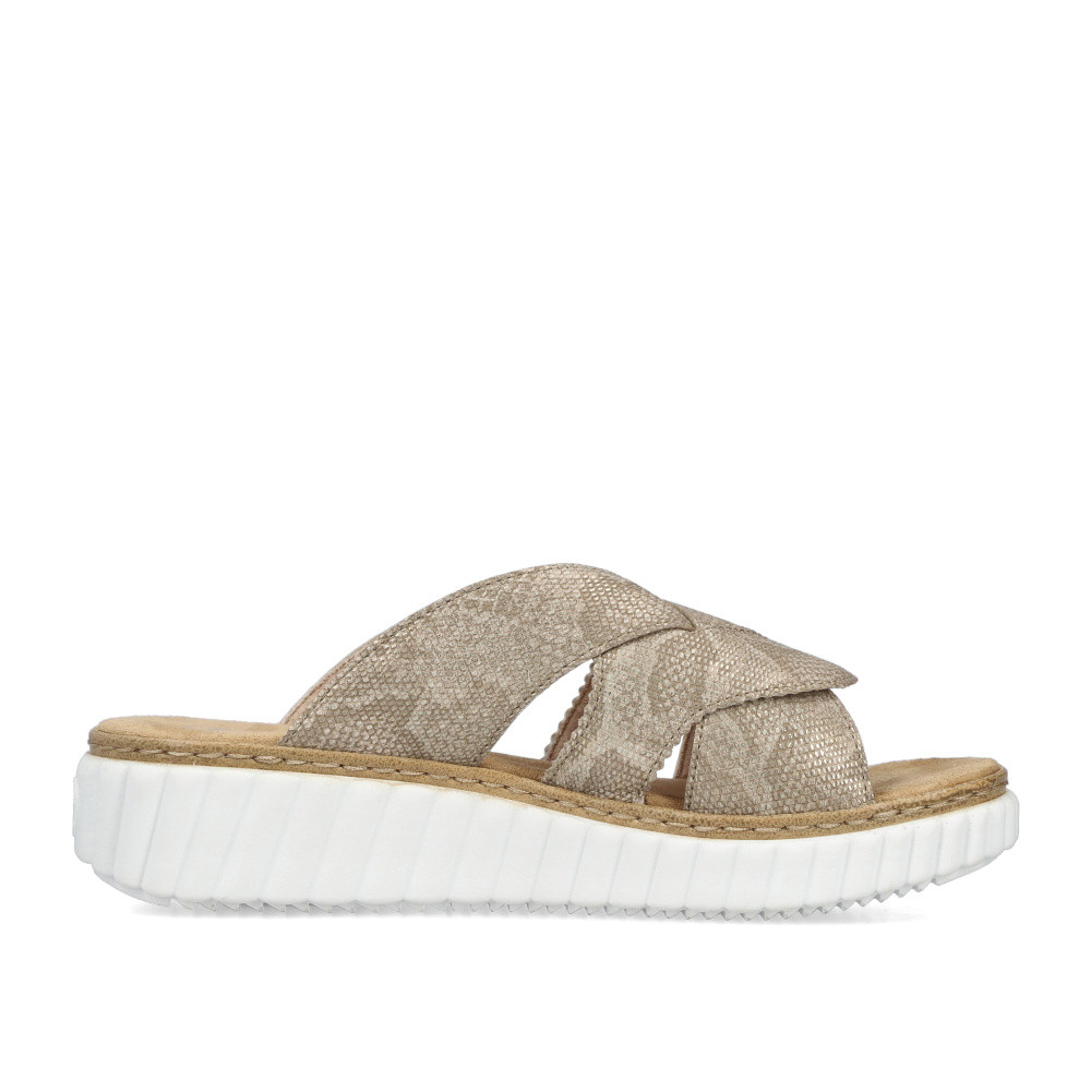 detail Dámské nazouváky RIEKER 63280-64 béžová S5