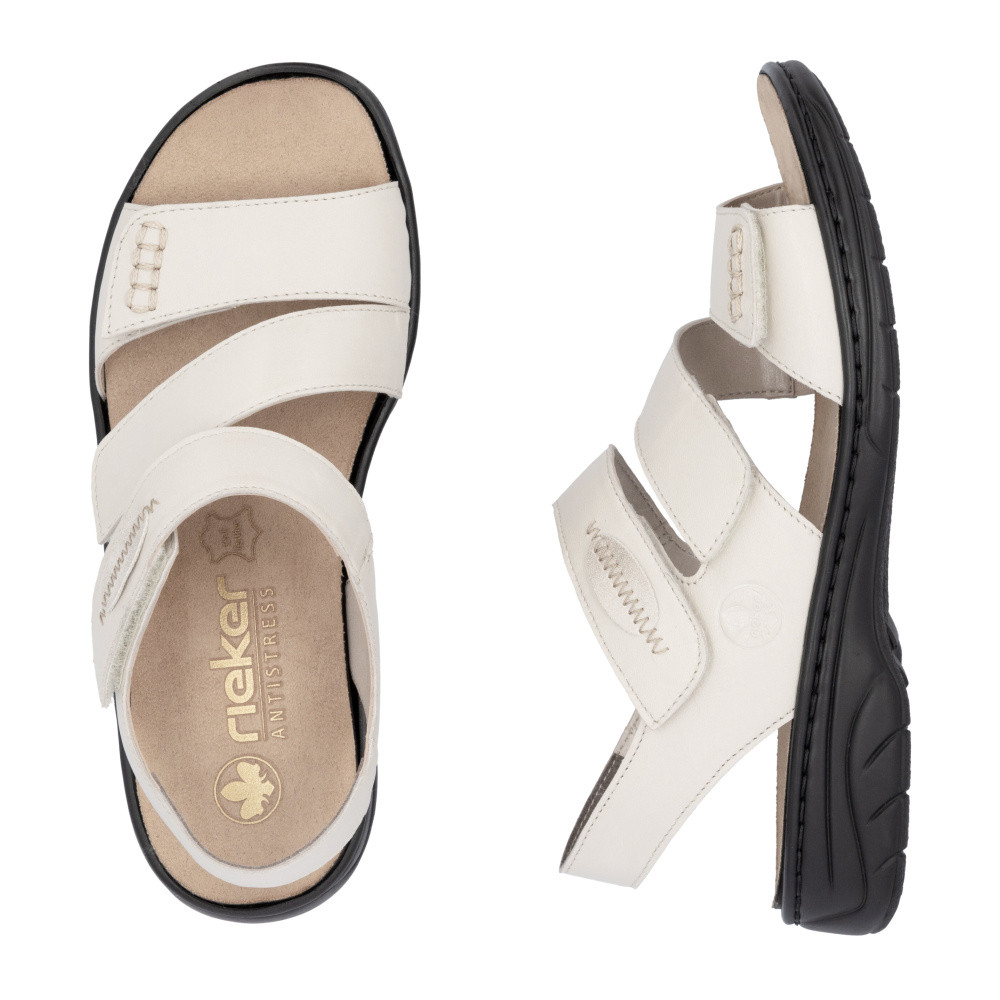 detail Dámské sandály RIEKER 64573-81 béžová S5