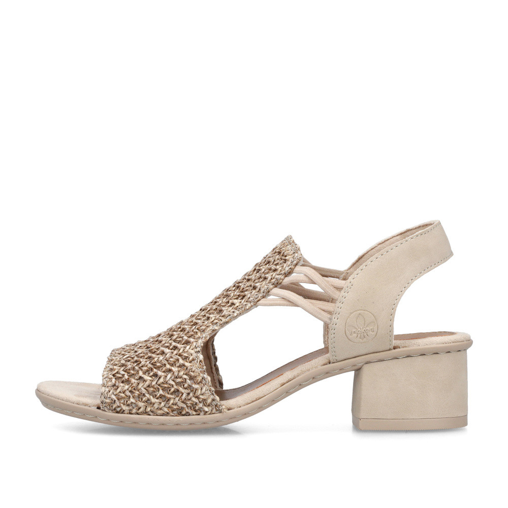 detail Dámské sandály RIEKER 64962-60 béžová S5