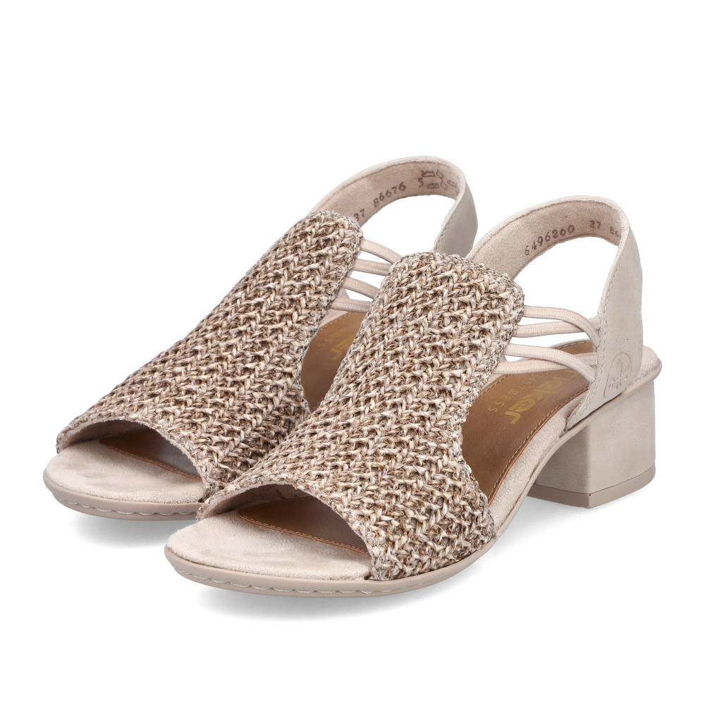detail Dámské sandály RIEKER 64962-60 béžová S5
