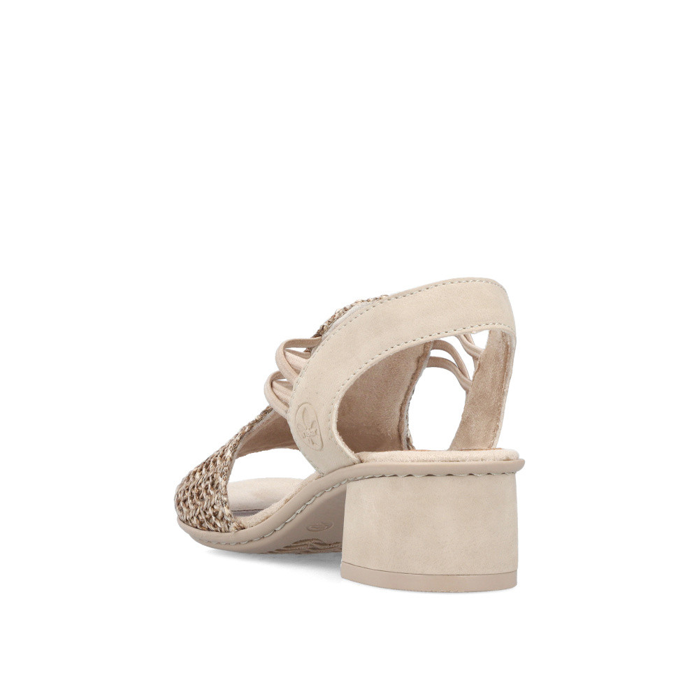 detail Dámské sandály RIEKER 64962-60 béžová S5