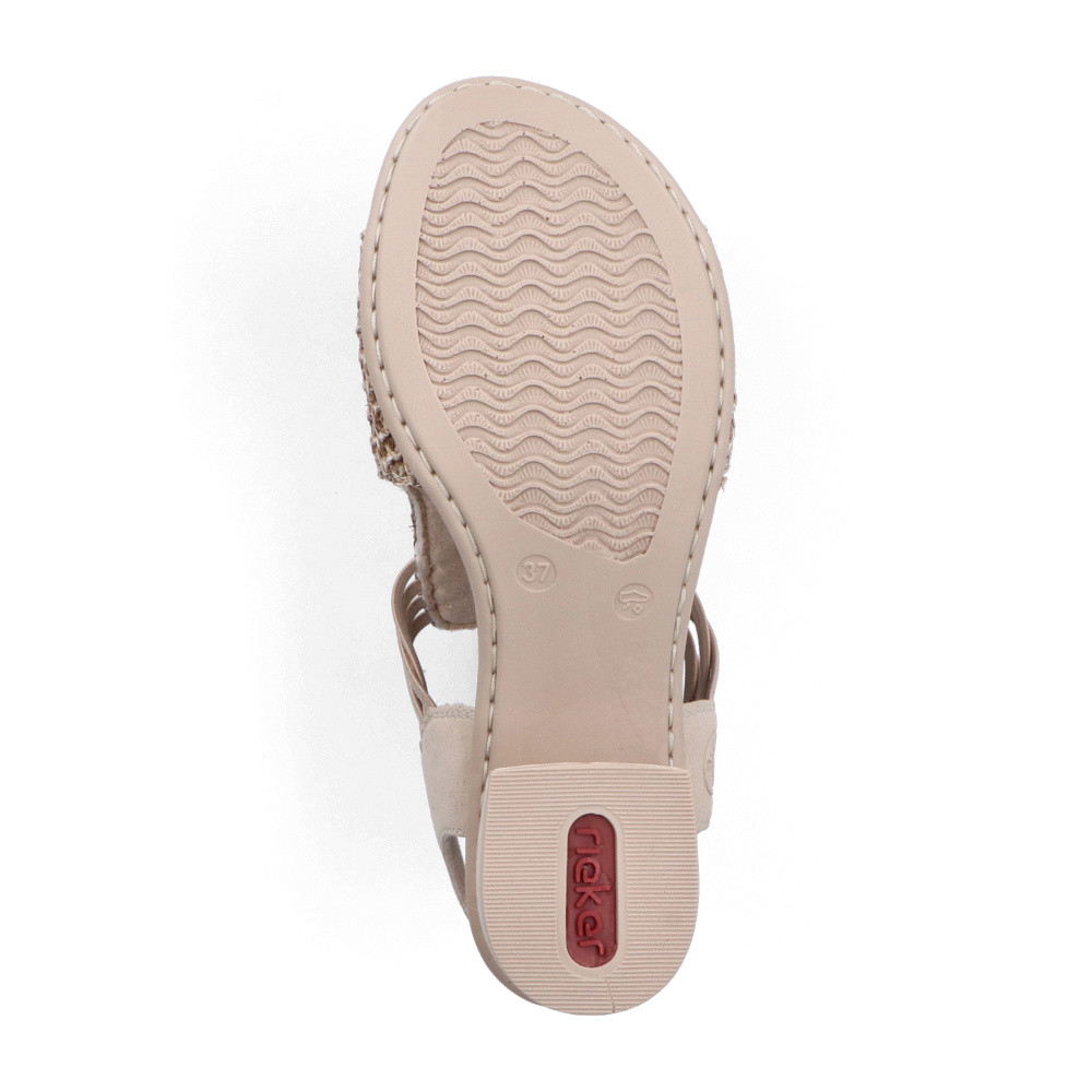 detail Dámské sandály RIEKER 64962-60 béžová S5