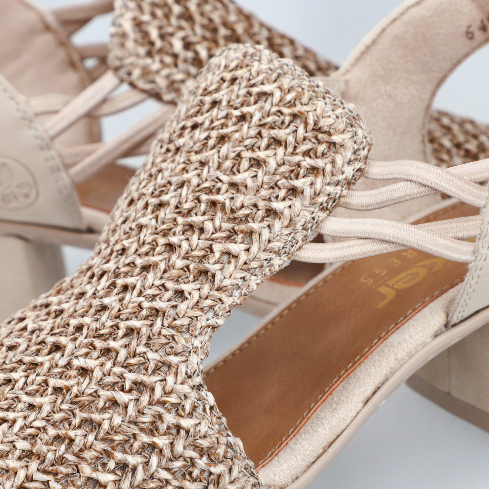 detail Dámské sandály RIEKER 64962-60 béžová S5