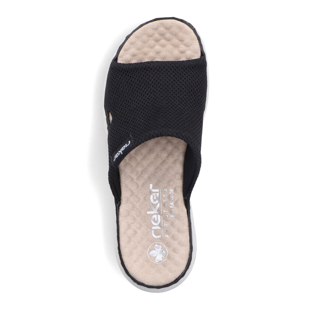 detail Dámské nazouváky RIEKER 65651-00 černá S5