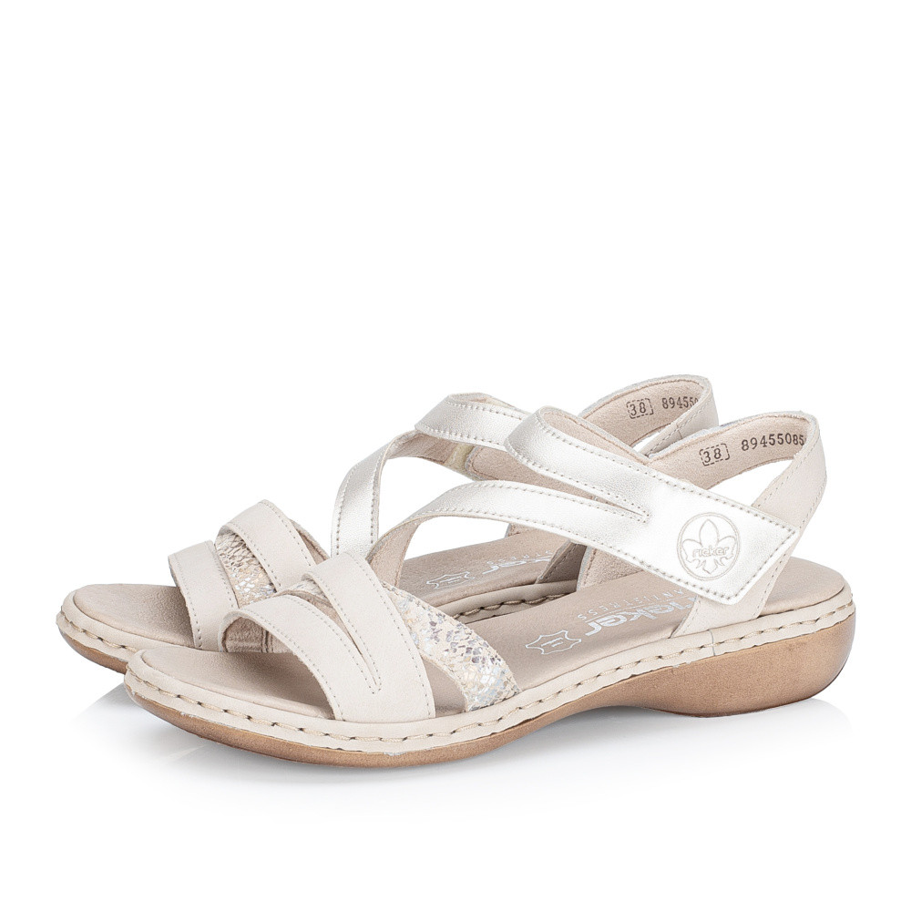 detail Dámské sandály RIEKER 65965-60 béžová S5