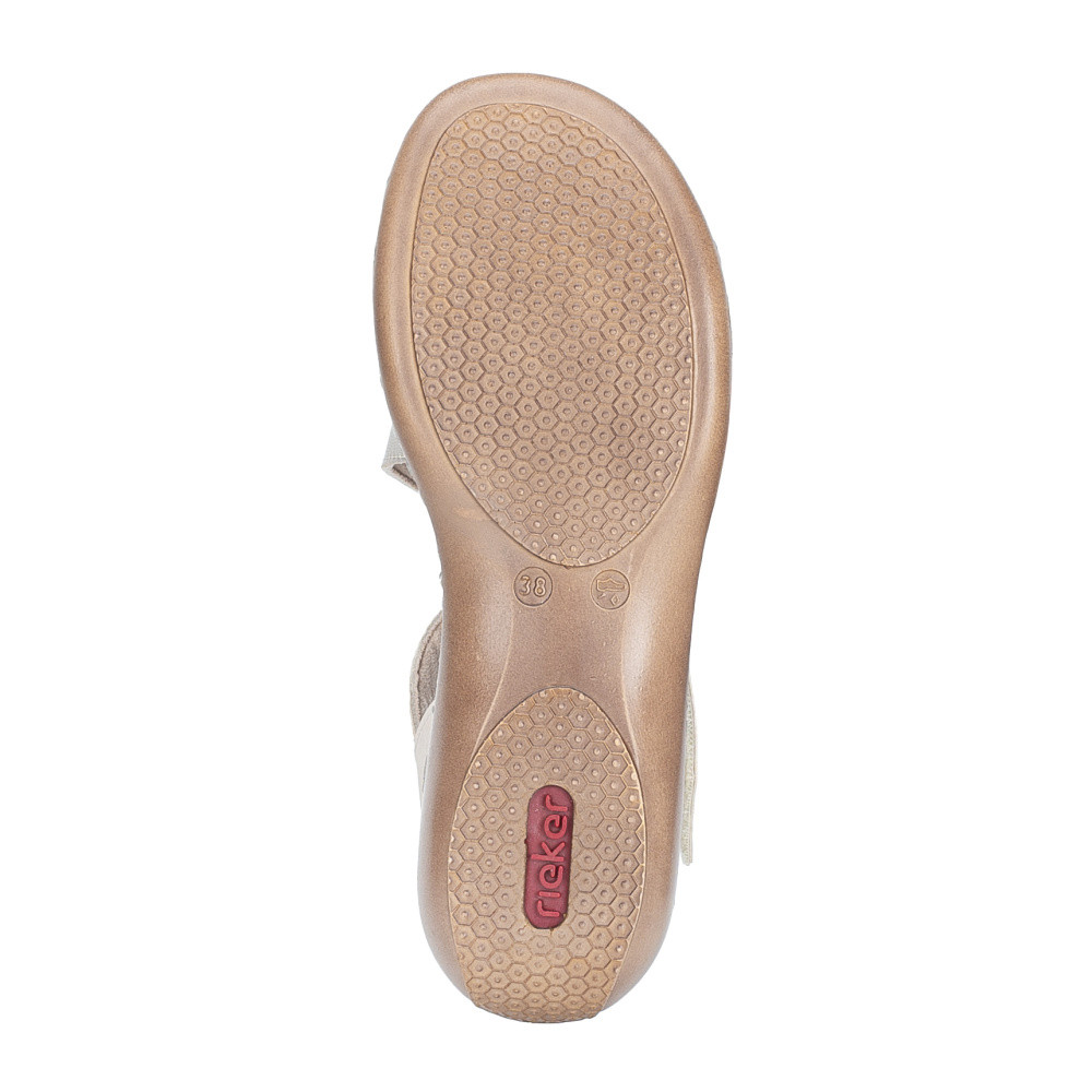 detail Dámské sandály RIEKER 65965-60 béžová S5