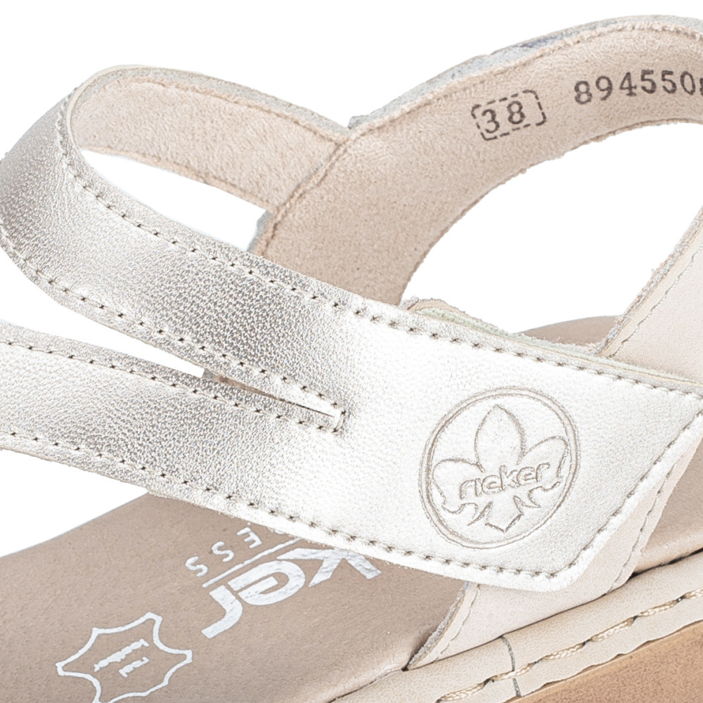 detail Dámské sandály RIEKER 65965-60 béžová S5