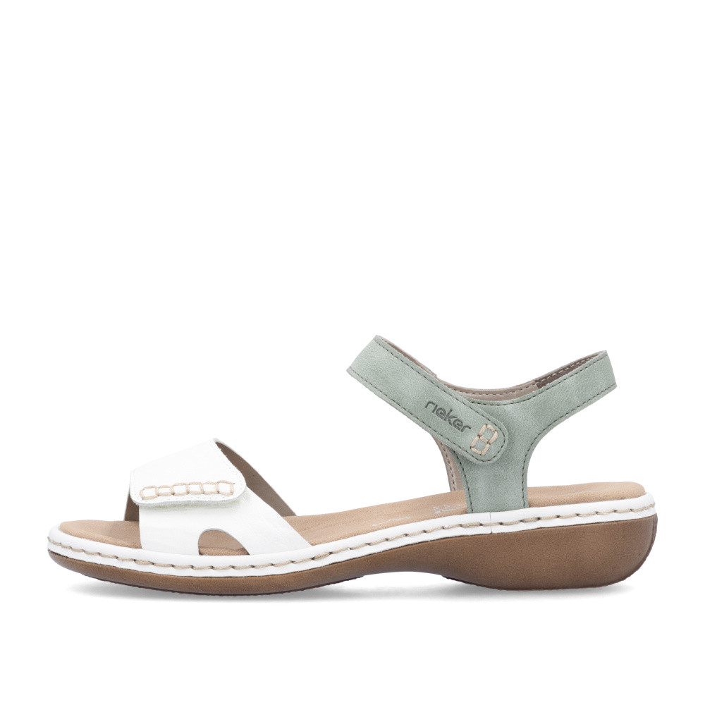 detail Dámské sandály RIEKER 65986-80 bílá S5