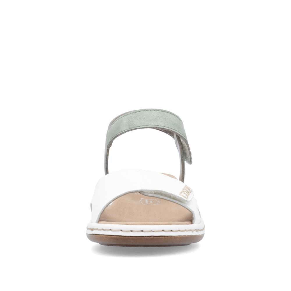 detail Dámské sandály RIEKER 65986-80 bílá S5