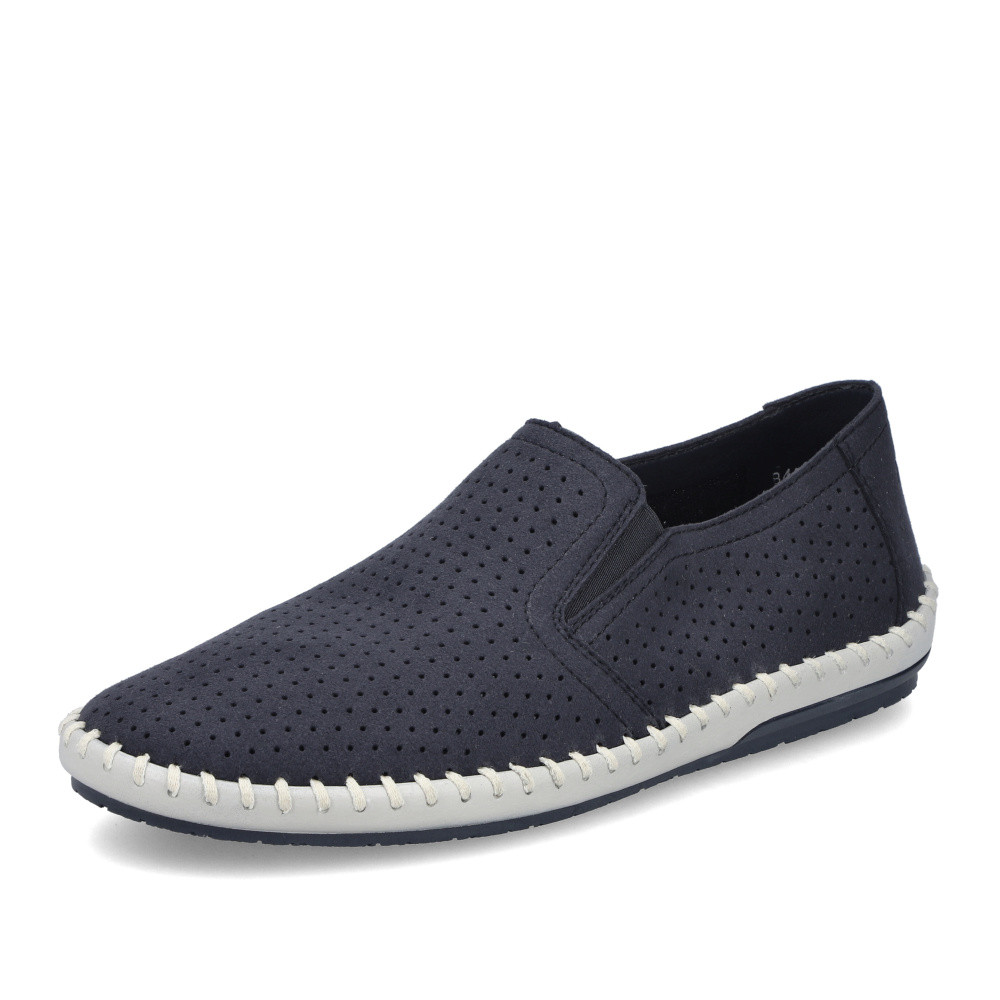 detail Pánské mokasíny RIEKER B4555-14 modrá S5