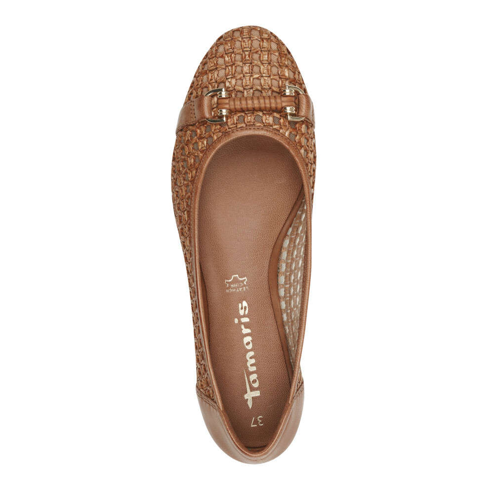 detail Dámské baleríny TAMARIS 22138-44-305 hnědá S5