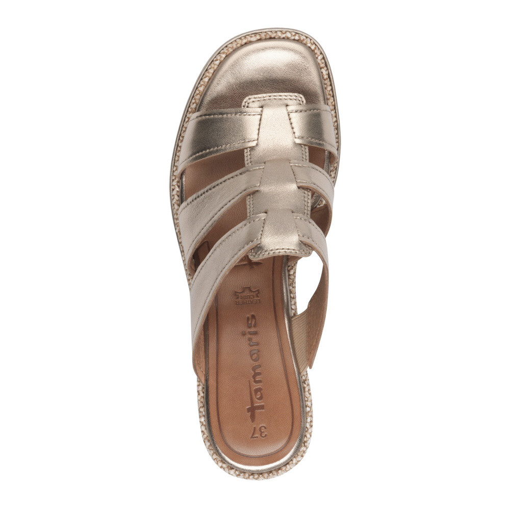 detail Dámské nazouváky TAMARIS 27217-44-900 zlatá S5