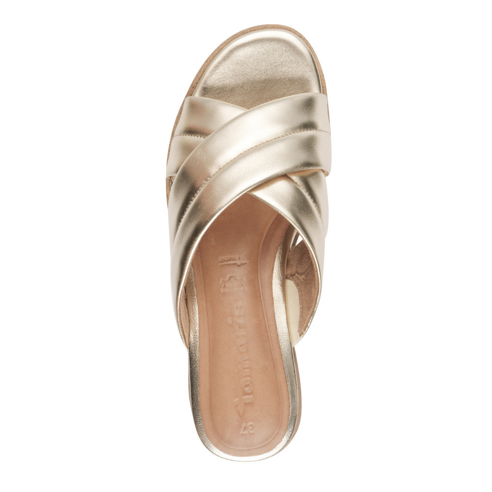 detail Dámské nazouváky TAMARIS 27233-44-933 zlatá S5