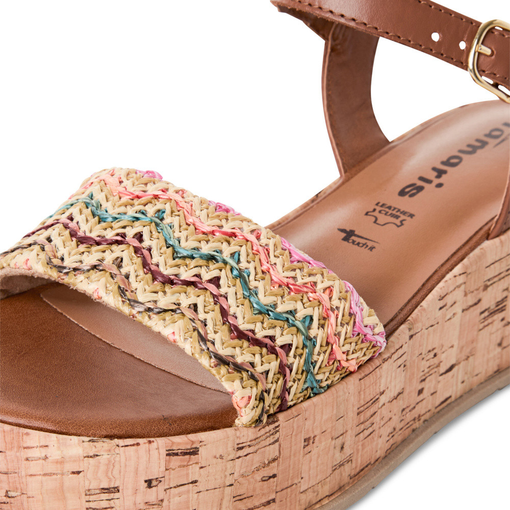 detail Dámské sandály TAMARIS 28020-42-4A7 hnědá S5