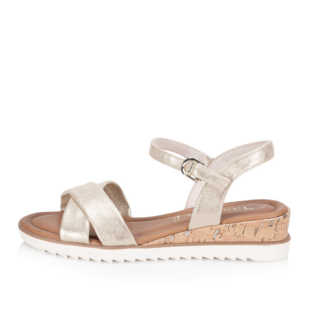 detail Dámské sandály TAMARIS 28106-42-933 zlatá S5