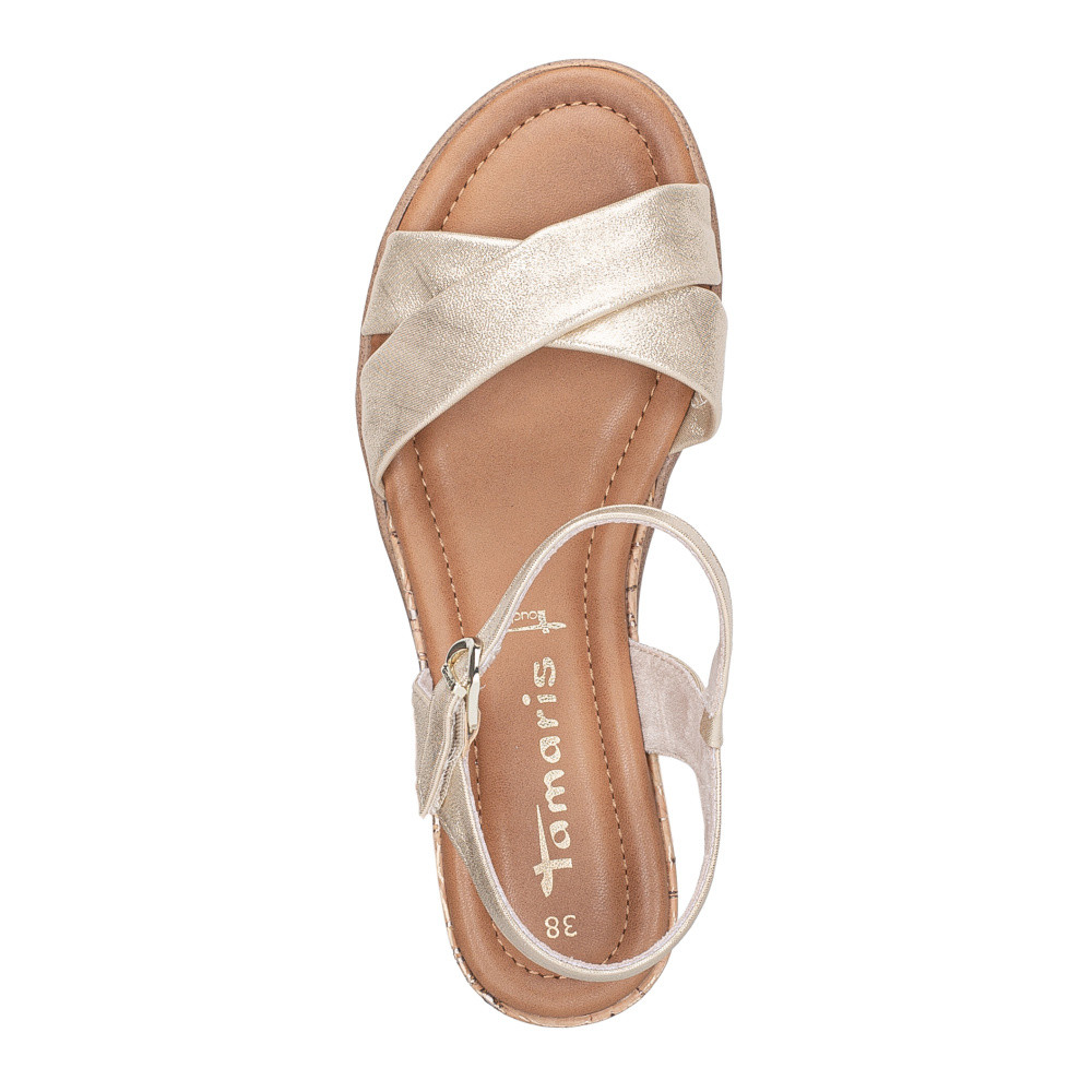 detail Dámské sandály TAMARIS 28106-42-933 zlatá S5