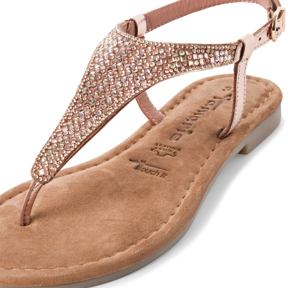 detail Dámské sandály TAMARIS 28132-44-586 zlatá S5