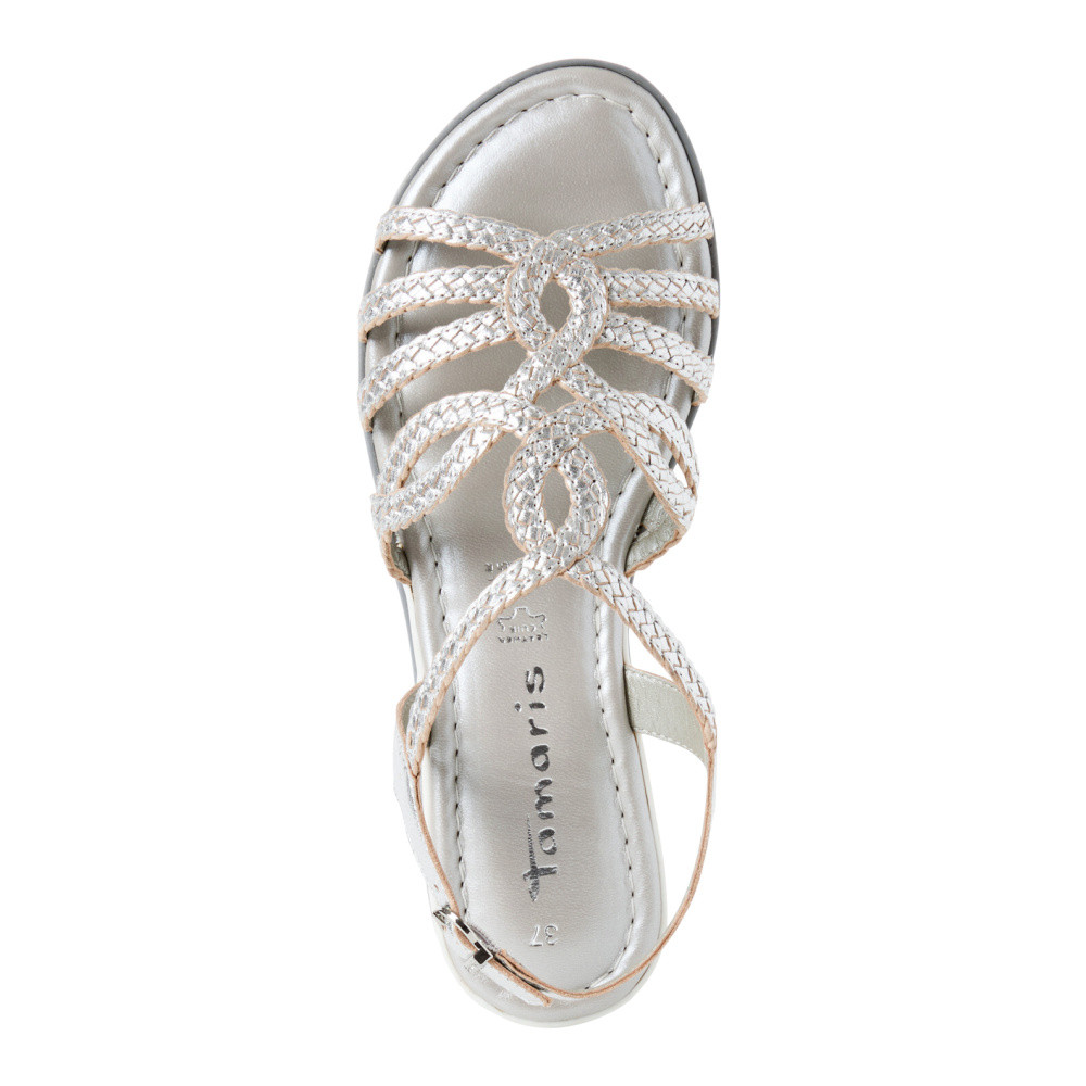 detail Dámské sandály TAMARIS 28134-44-941 stříbrná S5