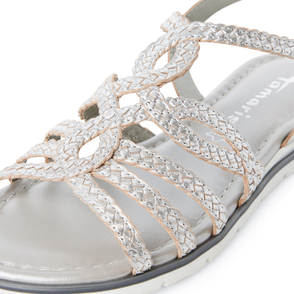 detail Dámské sandály TAMARIS 28134-44-941 stříbrná S5