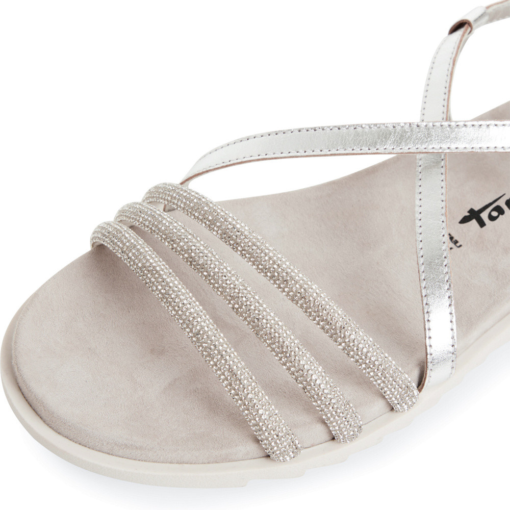 detail Dámské sandály TAMARIS 28136-44-919 stříbrná S5