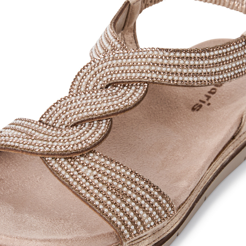 detail Dámské sandály TAMARIS 28200-44-964 zlatá S5