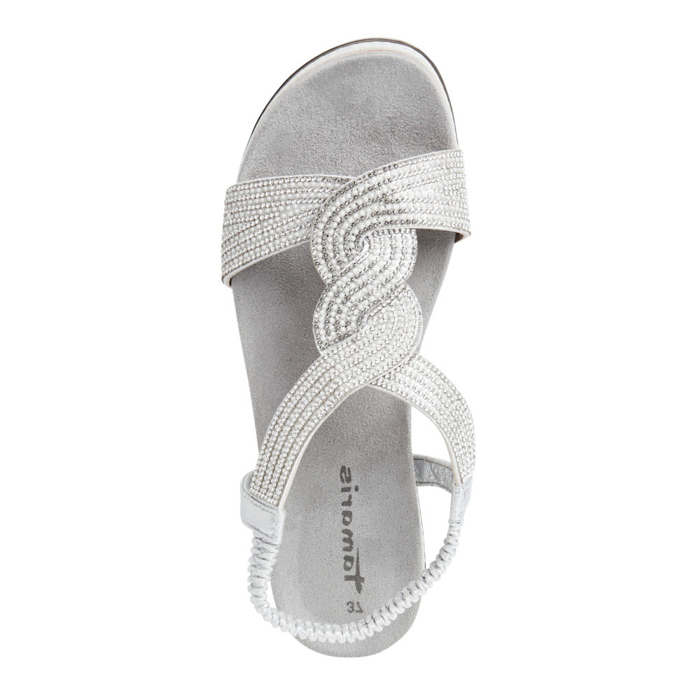 detail Dámské sandály TAMARIS 28200-44-948 stříbrná S5