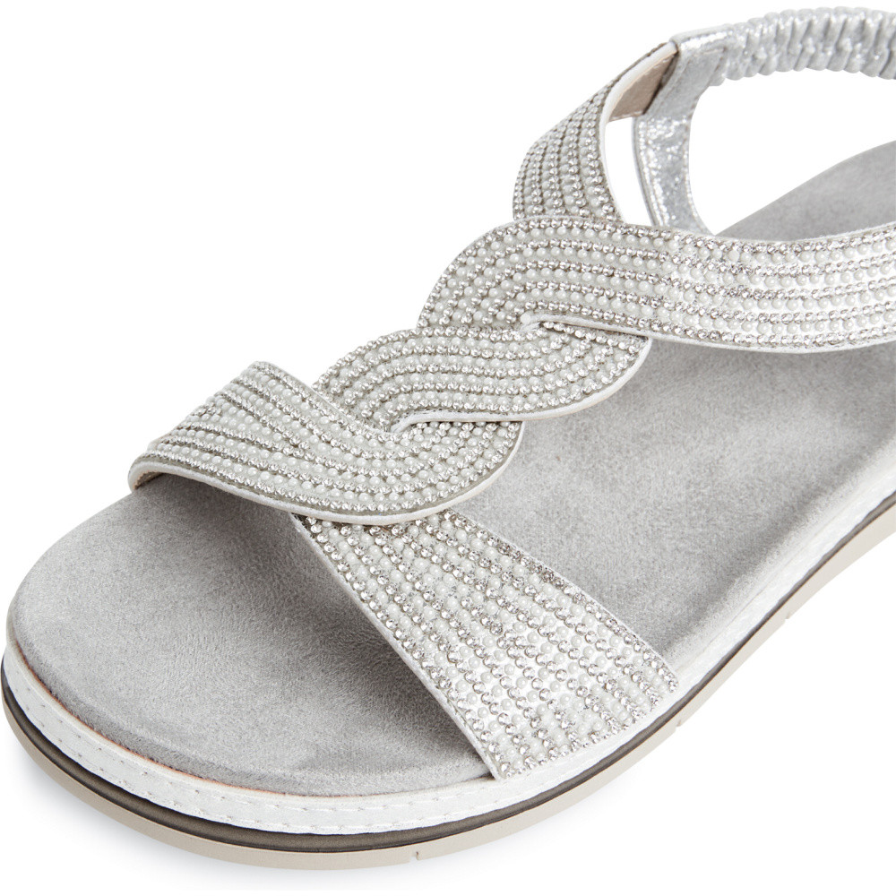 detail Dámské sandály TAMARIS 28200-44-948 stříbrná S5