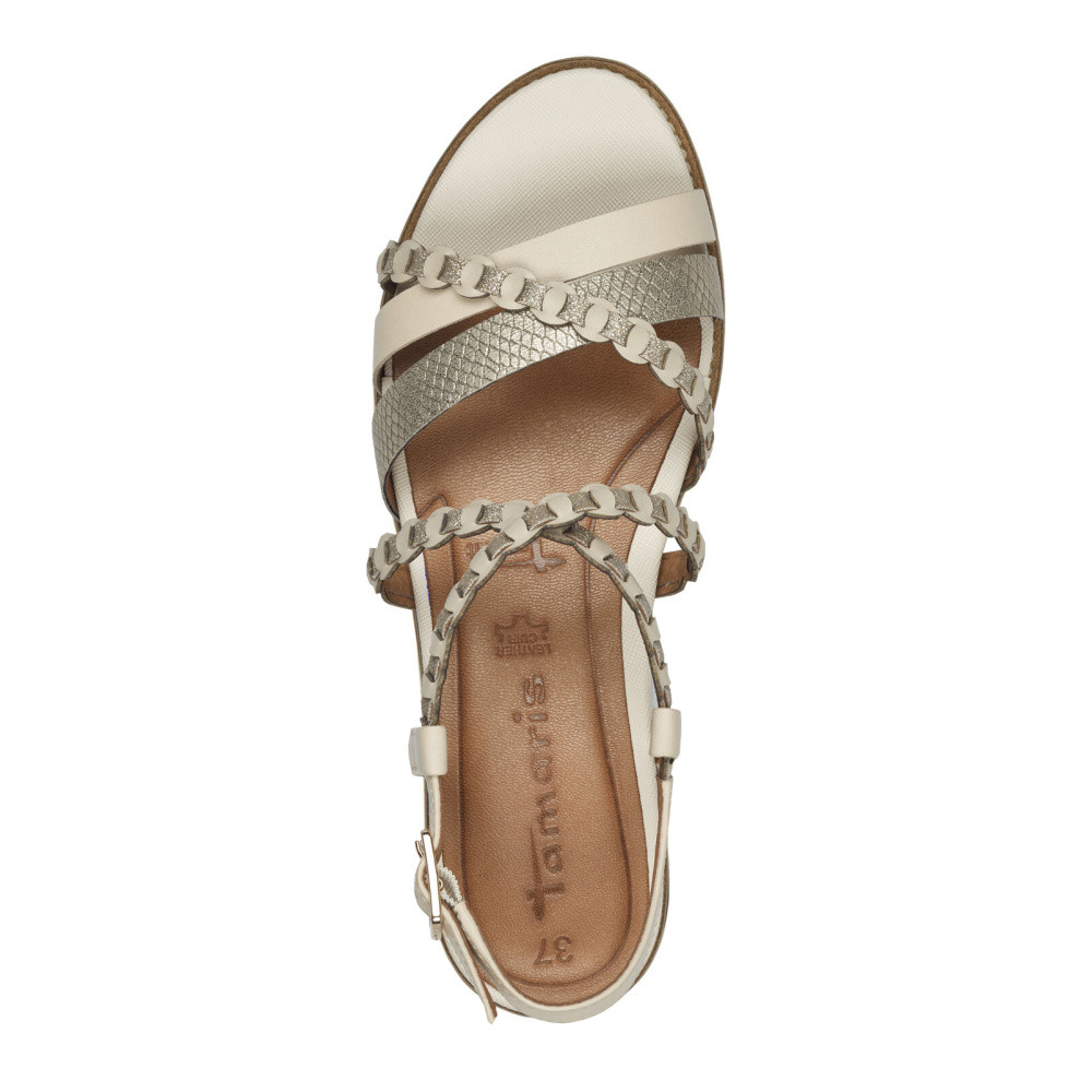 detail Dámské sandály TAMARIS 28207-44-418 béžová S5