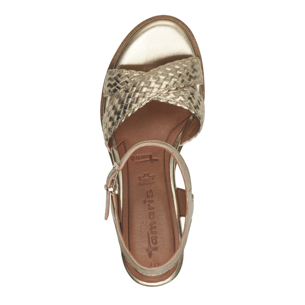 detail Dámské sandály TAMARIS 28351-44-933 zlatá S5