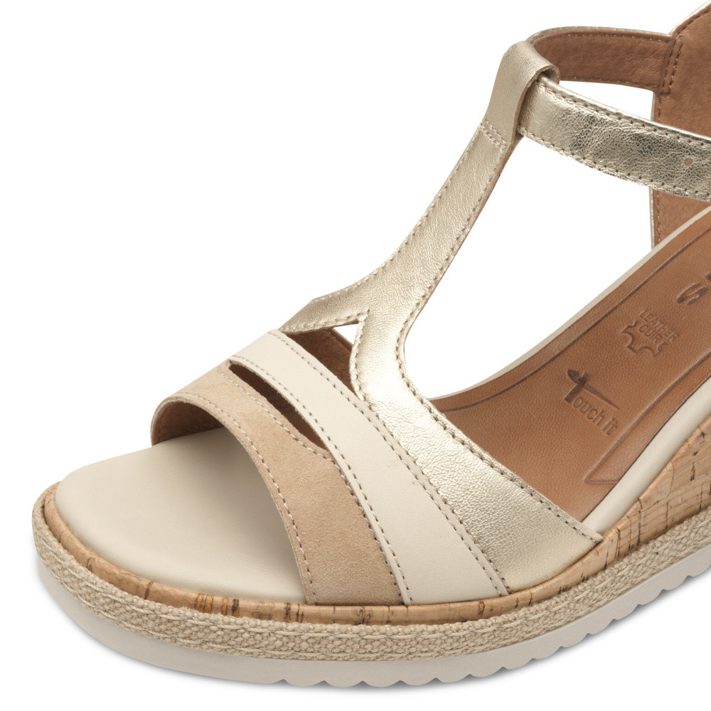 detail Dámské sandály TAMARIS 28358-44-942 zlatá S5