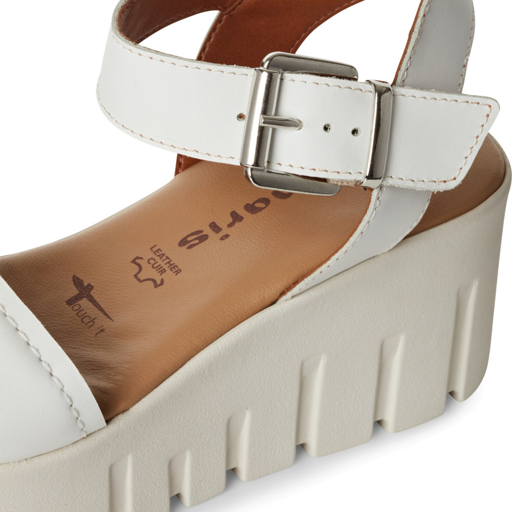 detail Dámské sandály TAMARIS 28712-42-117 bílá S5