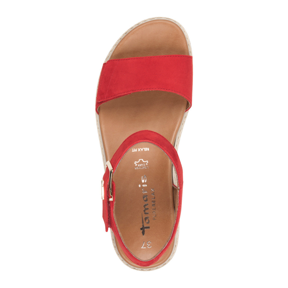 detail Dámské sandály TAMARIS 28260-42-518 červená S5