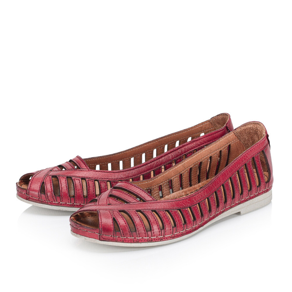 detail Dámské baleríny IBERIUS 1092-497 červená S5