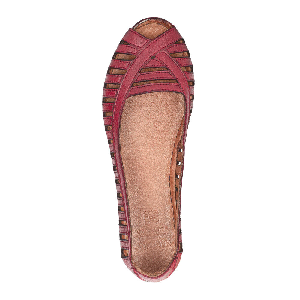 detail Dámské baleríny IBERIUS 1092-497 červená S5