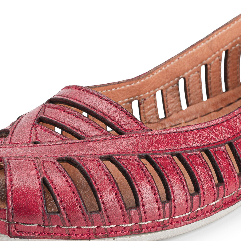 detail Dámské baleríny IBERIUS 1092-497 červená S5